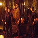 Left to right: Trevor Einhorn as Josh, Summer Bishil as Margo, Arjun Gupta as Penny, Hale Appleman as Eliot, Jade Tailor as Kady, and Jason Ralph as Quentin in the season three finale of The Magicians.